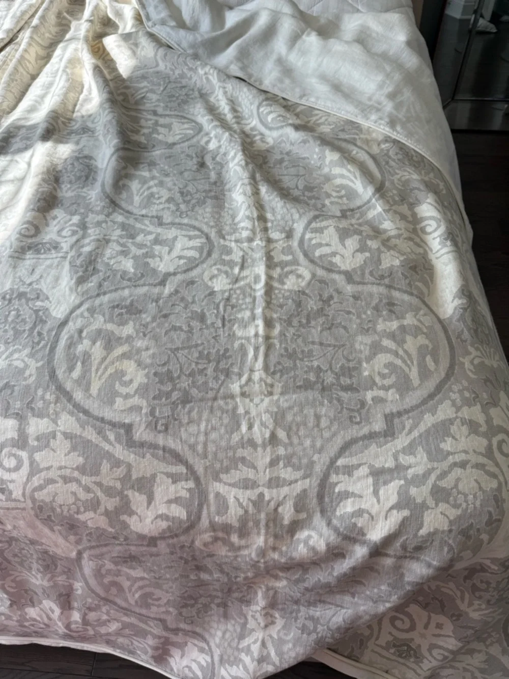 PEACOCK ALLEY 100% Linen KING Duvet Cover